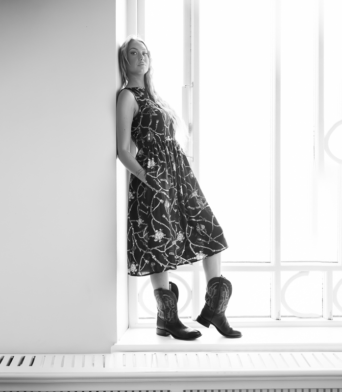 Tessa Dress in Midnight Tack