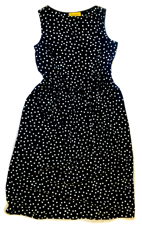 Tessa Dress in Black Dots