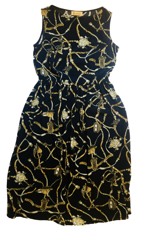 Tessa Dress in Midnight Tack
