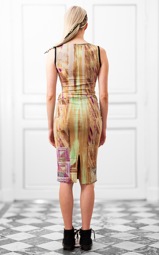 Lorelei Skirt in Abstract Green