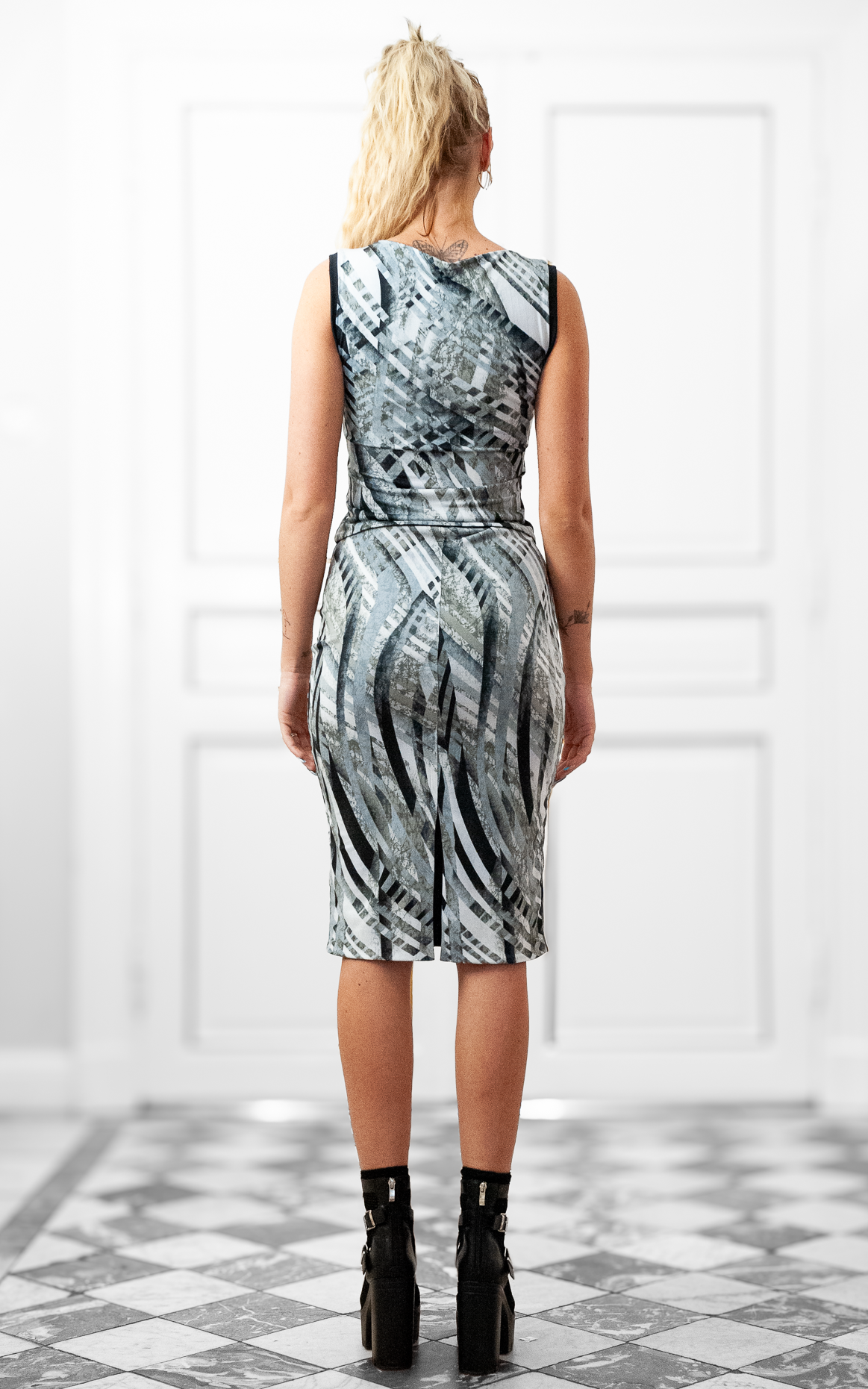 Lorelei Skirt in Grey Marble