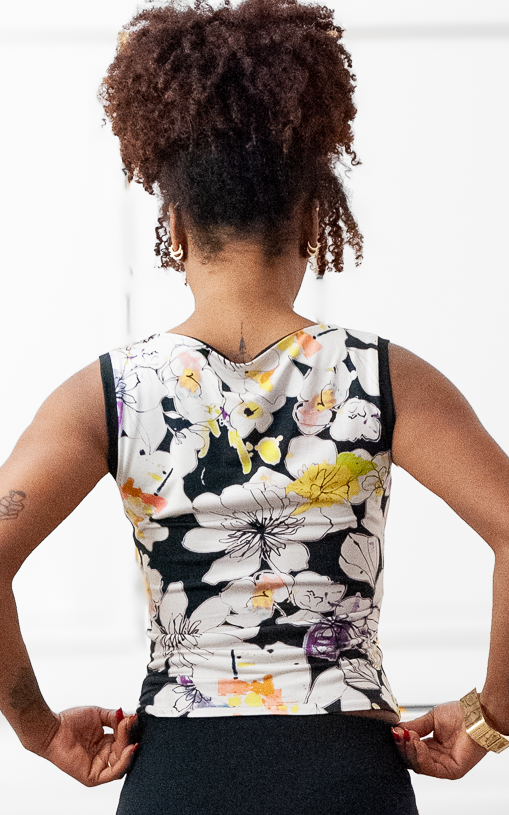 Lorelei Top in Crazy Flowers
