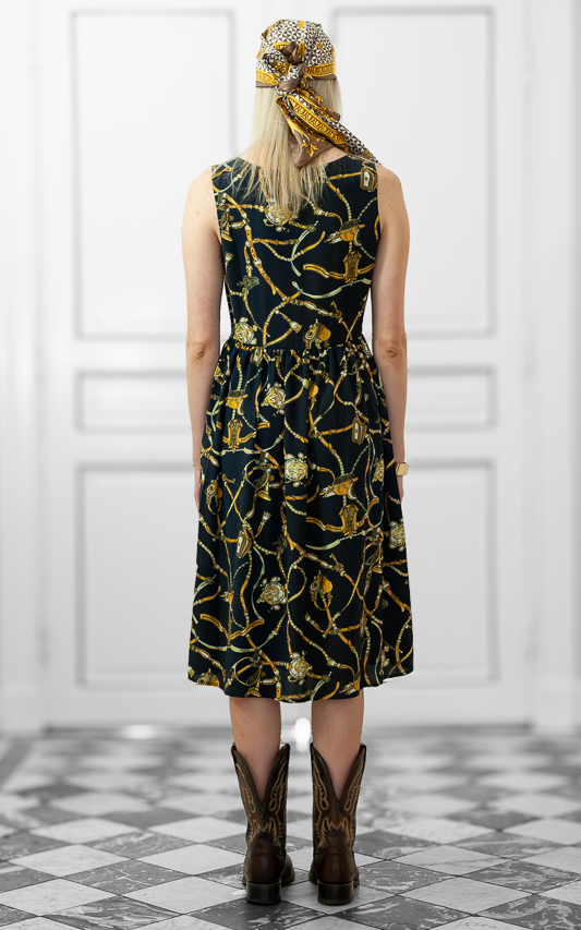 Tessa Dress in Midnight Tack