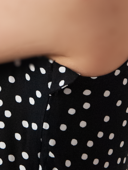 Tessa Dress in Black Dots