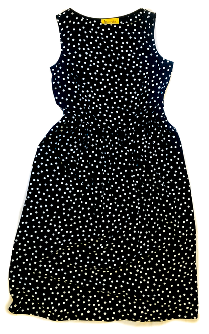 Tessa Dress in Black Dots