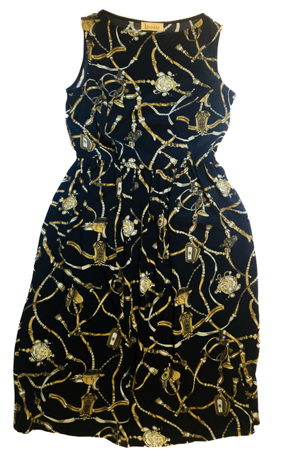 Tessa Dress in Midnight Tack