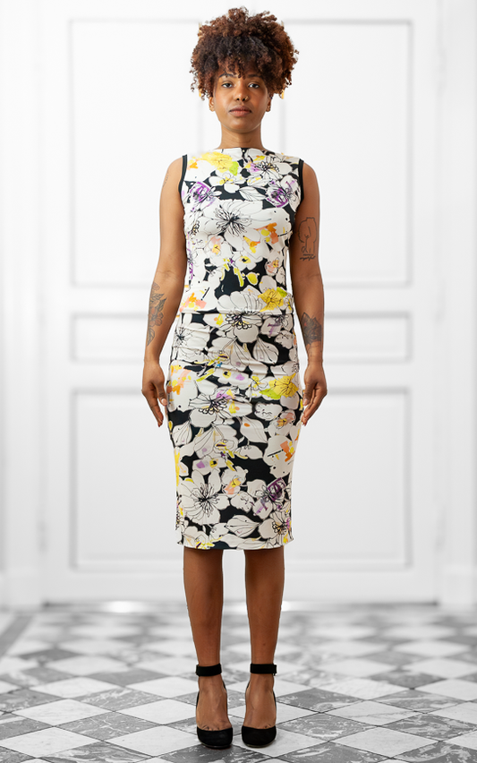 Lorelei Skirt in Crazy Flowers